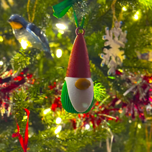 Gnome Ornament Cash/Candy Container