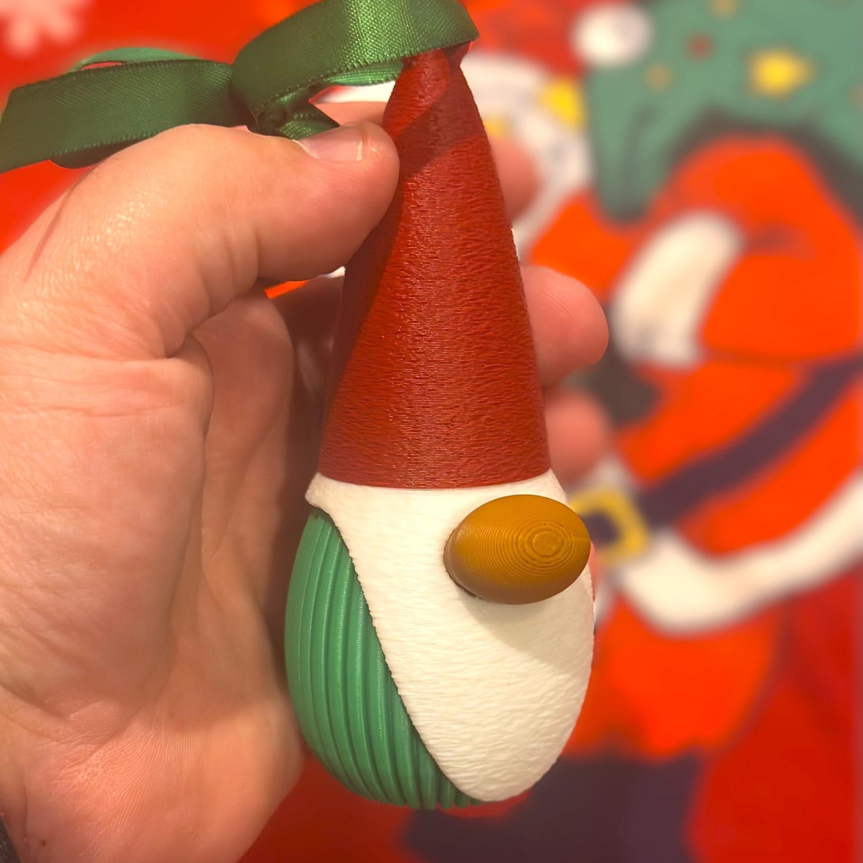 Gnome Ornament Cash/Candy Container