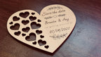 Lots of Love - Save the Date Laser Engraved Wooden Cards