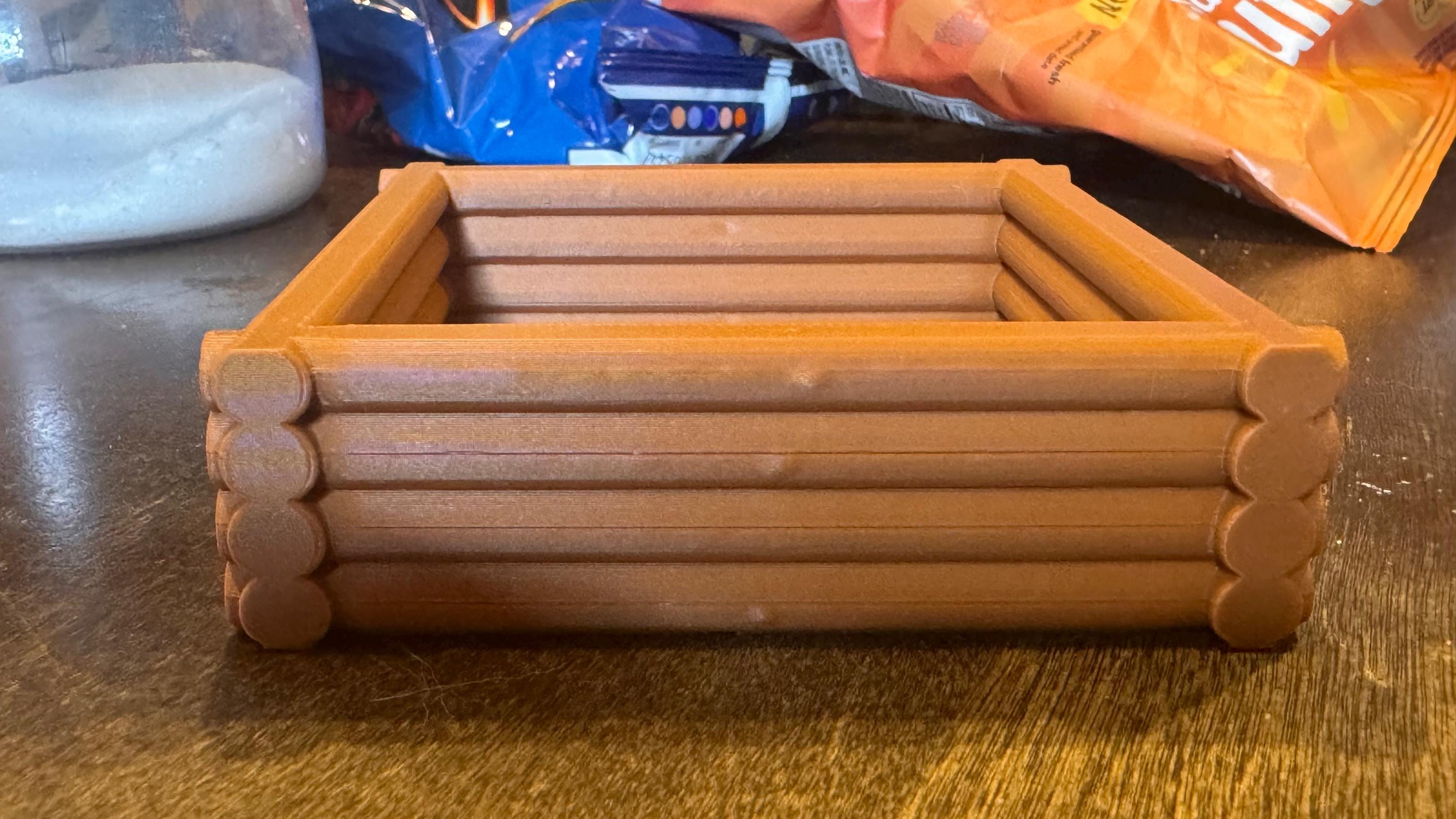 Mini Desktop Log Cabin Sandbox