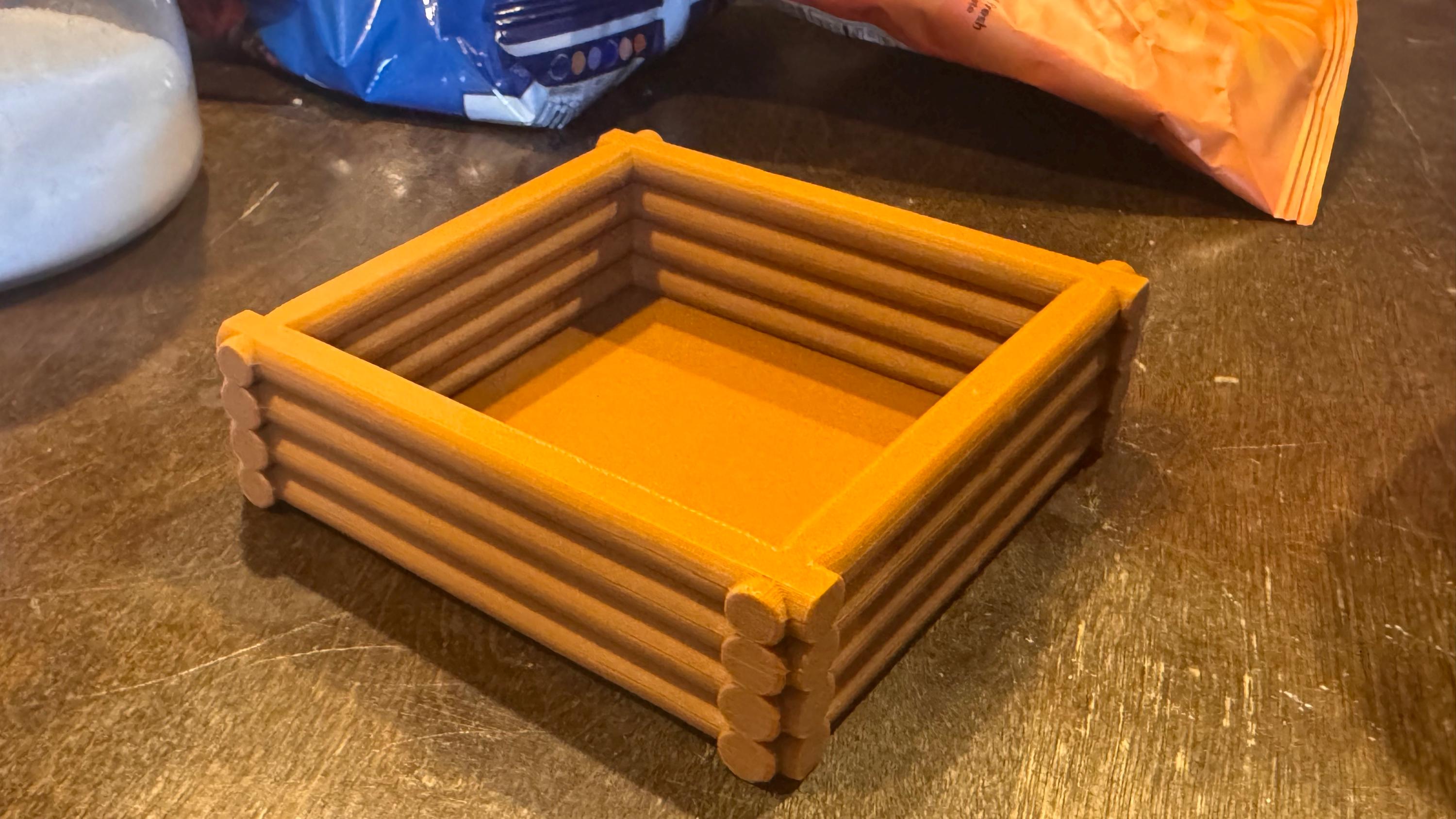 Mini Desktop Log Cabin Sandbox