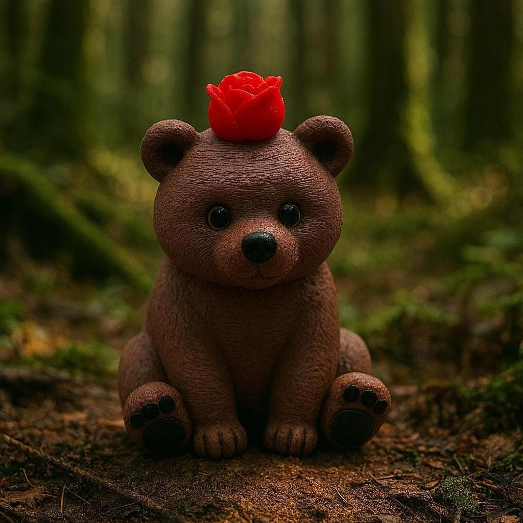 Teddy Bear With Rose