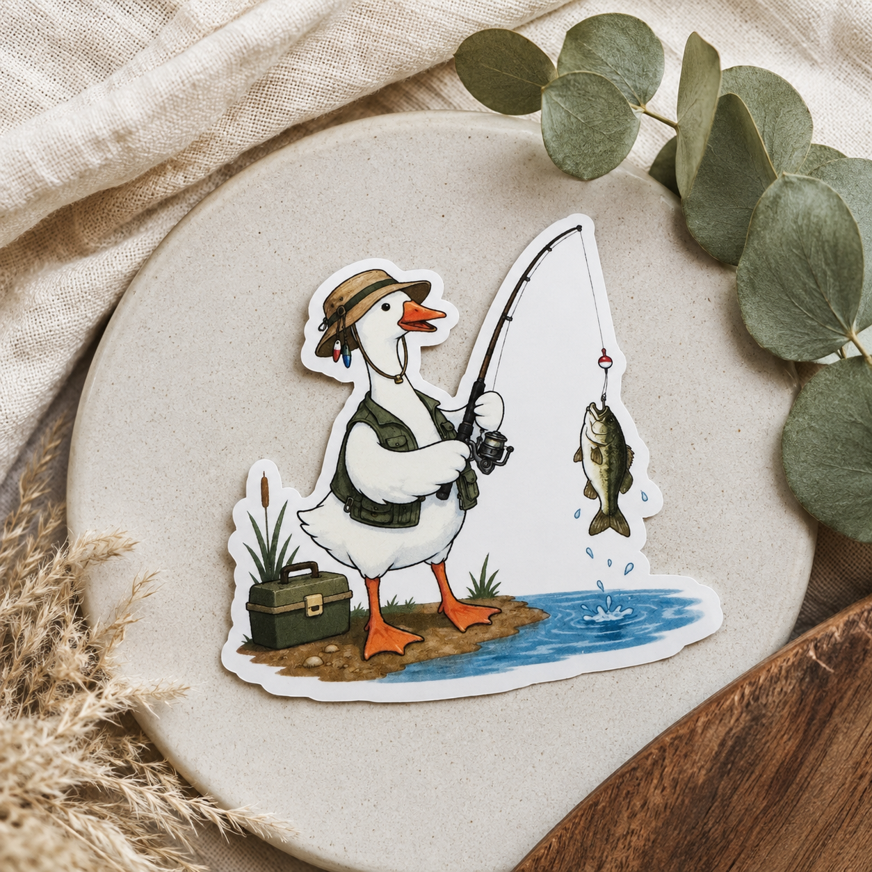 Fishing Goose